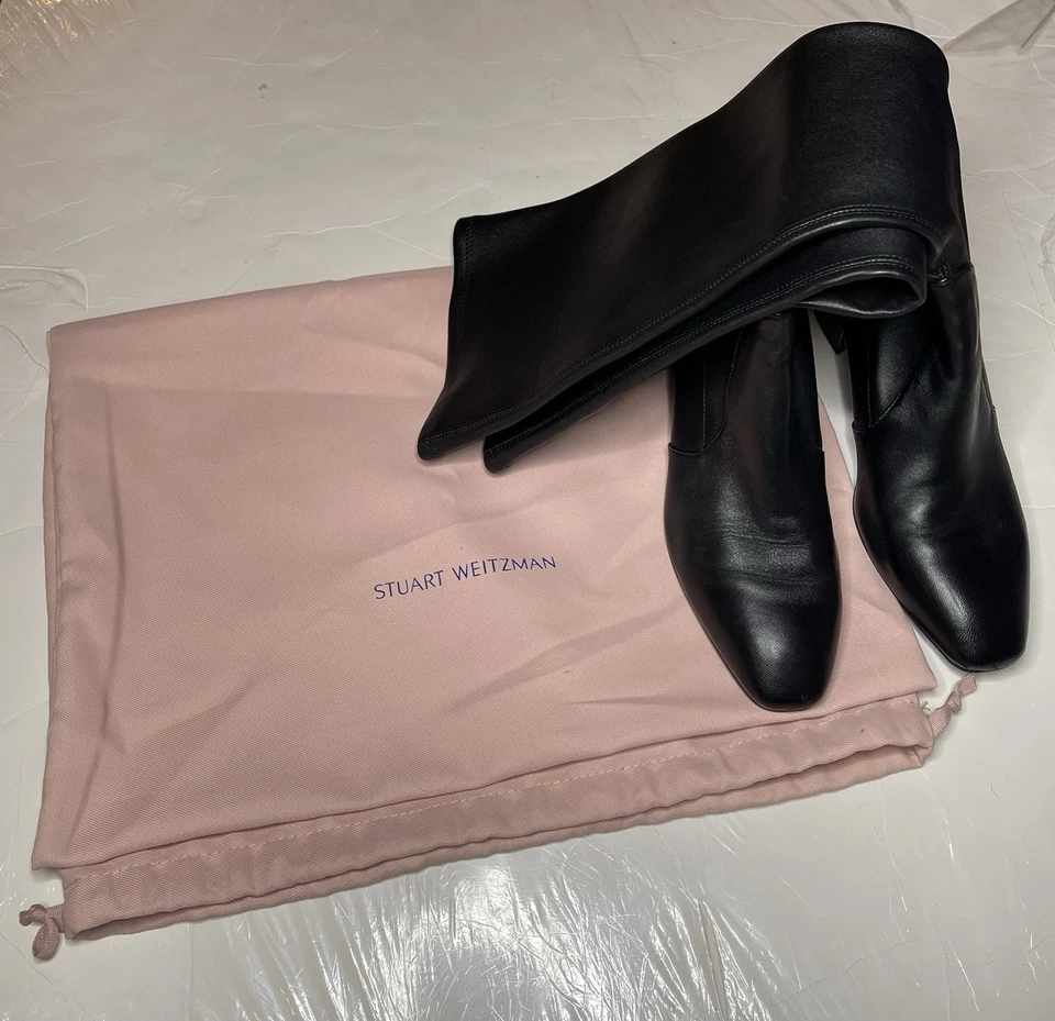 Stuart Weitzman Liviana Knee High Leather Boots Sz US 8.5 - Image 1 of 4