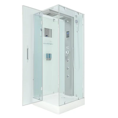 AcquaVapore Duschkabine Komplettdusche Fertigdusche Dusche D38-20L0 100x100cm  - Bild 1 von 4