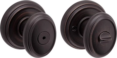 Baldwin Carnaby Privacy Bed/Bath Interior Round Door Lock Knob Venetian Bronze