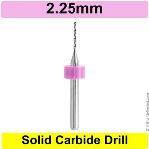 2.25mm .089" #43 Carbide Drill Bit 1/8" Shank  One Piece - Premium Carbide Drill - Picture 1 of 5
