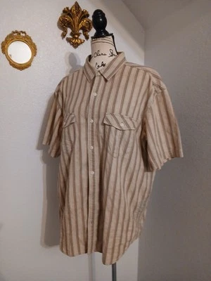 XL REI Shirt Mens Organic Cotton Blend Short Sleeve Button Up Casual Outdoors  - Image 1 of 4