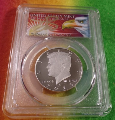 2025-S Kennedy half dollar PCGS PR70DCAM First Strike Clad-Cleveland signed - Image 1 of 2