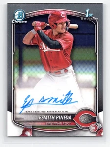 2025 Bowman #CPA-EP Esmith Pineda Chrome Prospects Autogramme - Bild 1 von 2