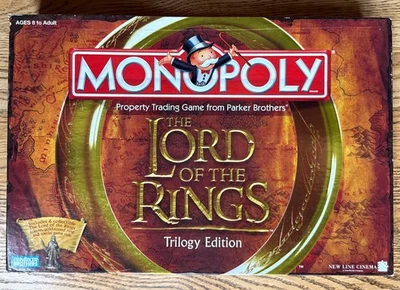 Monopoly Lord of the Rings Trilogy Game - Box Opened Contents Complete & Sealed - Image 1 of 4