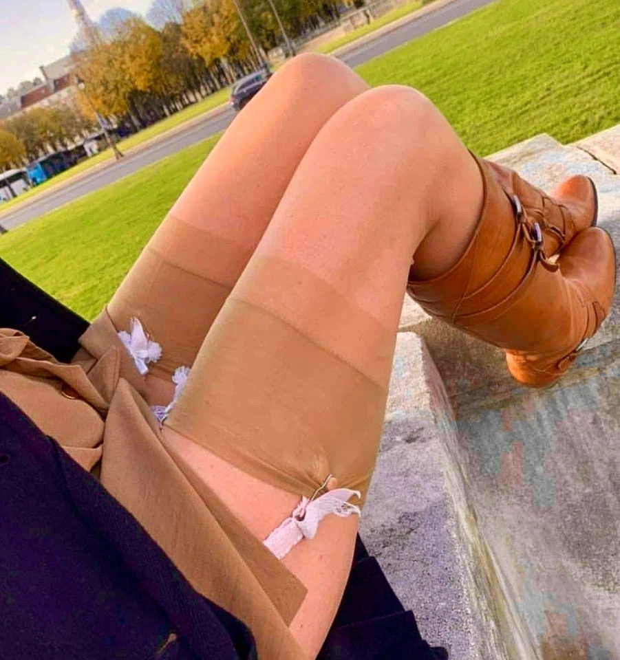 Echte 15den RHT Nylons Nude Größe T6 XL ca.100+26cm CERVIN Nylon Strümpfe - Bild 1 von 4