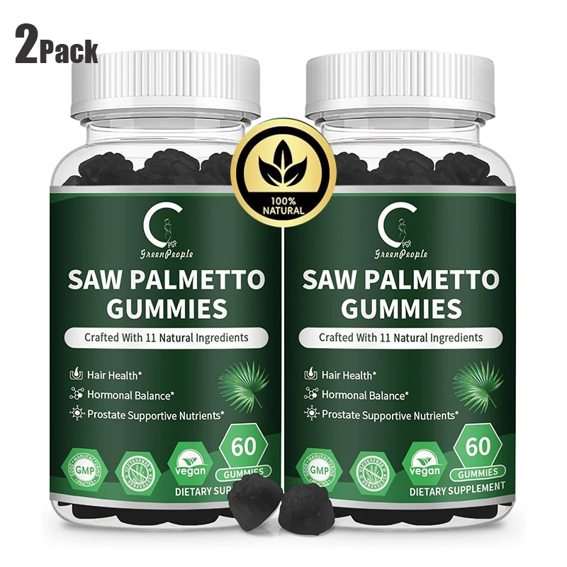 Saw Palmetto Gummies for Prostate Supplements, DHT Blocker, Hormonal Balance - Image 1 of 4