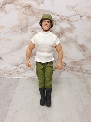 Vintage G.I. Boneco de ação Joe 1992 Hasbro 12" cabelo castanho cicatriz no rosto exército - Imagem 1 de 4