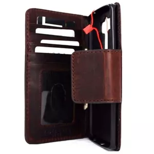 Custodia in vera pelle vintage adatta per LG V10 portafoglio libro cover supporto magnetico Davis - Foto 1 di 8