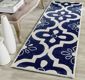 Safavieh Chatham DARK BLUE / IVORY 2'-3" X 7' Runner - CHT751C-27 - Picture 1 of 3