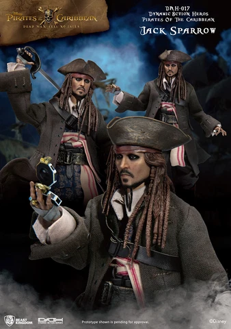 Beast Kingdom DAH-017 Pirate Of The Caribbean Captain Jack Sparrow 8" Figure Cover