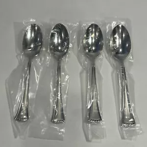 New! Lenox Butler’s Pantry FROSTED Teaspoons Four 6-1/2” 18/8 Stainless Steel - Picture 1 of 9