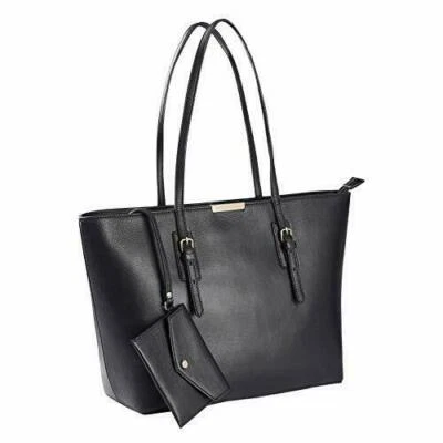 Hilary Radley Leather Jane Tote with Removable Pouch. New No Tags - Image 1 of 4