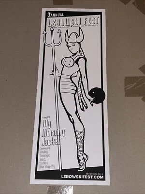 Big Lebowski Fest Louisville Kentucky My Morning Jacket Original Concert Poster - Image 1 of 4