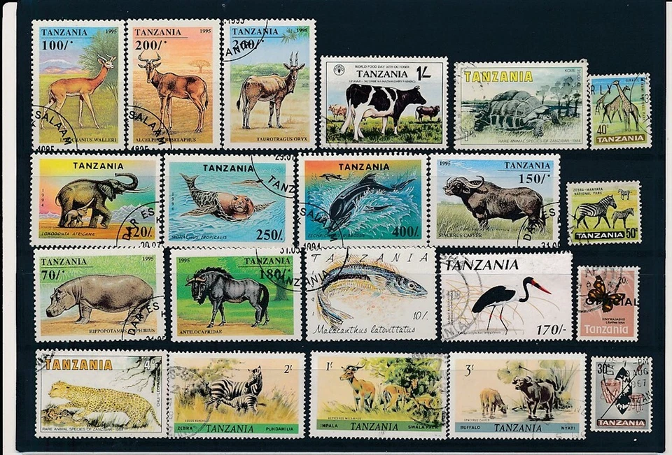 D399426 Tanzania Bonita selección de sellos CTO/VFU Foto 1 de 1