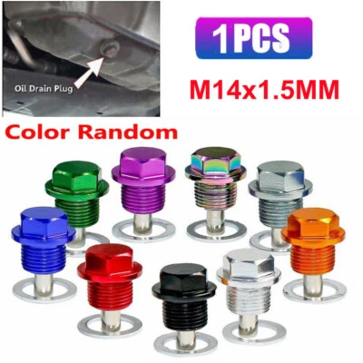 M14x1.5 Car Engine Magnetic Oil Drain Plug Screw Nut Bolt Sump Nut Universal New - Image 1 of 4