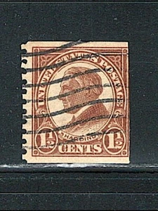 US Year of 1925 Warren Harding Single Coil Stamp Scott# 598 (Used), - Picture 1 of 2