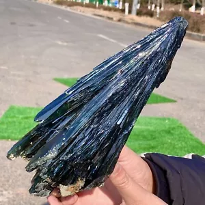 2,77 Pfund natürlicher Vivianit Ludlamit Quarz Kristall Mineral Proben/Brasilien - Bild 1 von 24