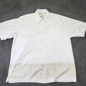 Life is Good Button Down Shirt Short Sleeve Patterned Casual XL - Picture 1 of 9