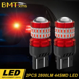 7443 7444 Red Led Brake/tail/parking Light 7440 T20 Bright Canbus Error Free 2x - Bild 1 von 14