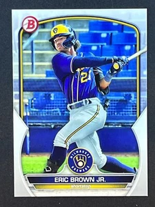 ERIC BROWN JR 2023 Bowman Paper Prospect #BP-41 Milwaukee Brewers - Picture 1 of 2