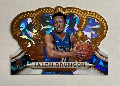 Jalen Brunson 2018-19 Crown Royale #11 Bronze Crystal Die Cut Rookie #'ed /99 - Image 1 of 4