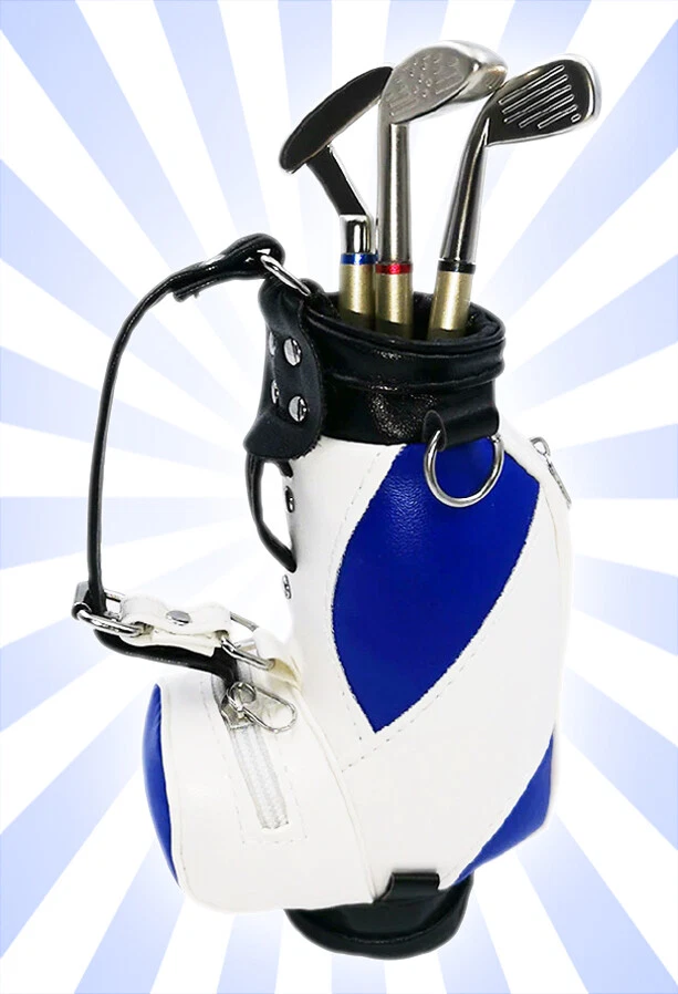 Golf Green & White Bag Pen Set w/ Red Blue & Black Ink Dashing