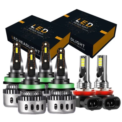 For Ford Transit Connect 2014-2023 LED Headlight High&Low Light+Fog Bulbs White — 第 1/4 张图片