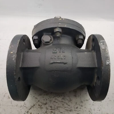 NIBCO F-918-B Swing Check Valve 2-1/2" Flanged 125 / 200 Iron Body, Bronze Trim - Image 1 of 4