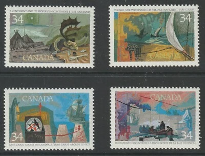 Canada 1986 #1104-07 Exploration of Canada-1 Discoverers - MNH - Image 1 of 4