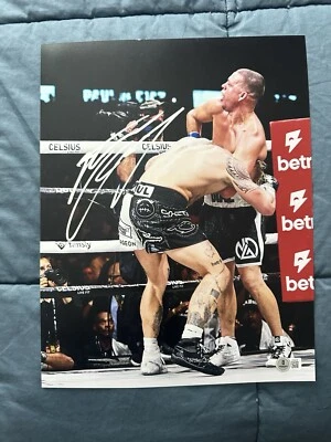 NATE DIAZ UFC SIGNED AUTOGRAPH 11X14 PHOTO PICTURE Beckett COA - Image 1 of 3