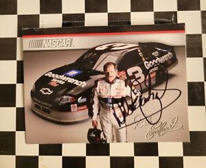 🏁🏆Dale Earnhardt Autographed NASCAR 3x5 PostCard🏁🏆