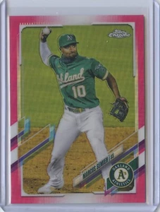 2021 Topps Chrome Marcus Semien #8 Magenta Refractor /399 - Picture 1 of 2