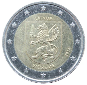 2 Euro 2016 Latvia Coin Latvia "Vidzeme" - Picture 1 of 2