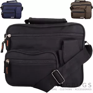 Bolso de hombro multifuncional estilo lino viaje trabajo bolso de mensajero - Imagen 1 de 10