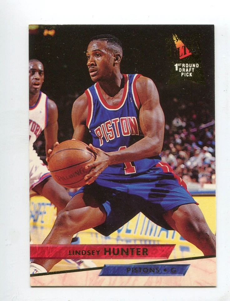 1993-94 Ultra #244 Lindsey Hunter Detroit Pistons Rookie - Image 1 of 1