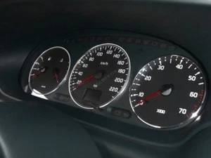 Per Renault Megane I ph I 95-99 Anillos de salpicadero de aluminio pulido x3 - Picture 1 of 7