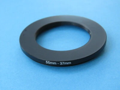 55mm to 37mm Stepping Step Down Ring Camera Lens Filter Adapter Ring 55-37mm - Image 1 of 2