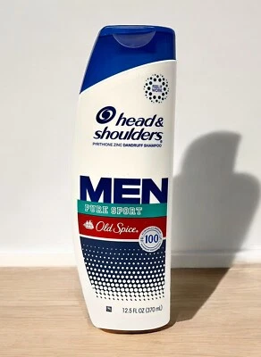 2x Head & Shoulders MENS OLD SPICE PURE SPORT ANTI-DANDRUFF SHAMPOO PARABEN FREE - Image 1 of 3