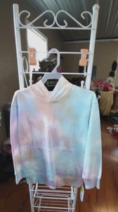 Girls Hoodie Pastel Colors, Tie Die Pullover New, Great for Fall, Trendy Look - Picture 1 of 1