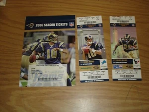 St. Louis Rams 2006 Lot 3 Ticket Stubs unbenutzt 49ers Ticket im Buch + - Bild 1 von 3