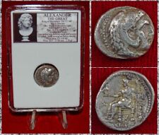 Pièce de monnaie grecque antique ALEXANDRE LE GRAND Zeus argent drachme TRÈS RARE SUSE COMME NEUF !
