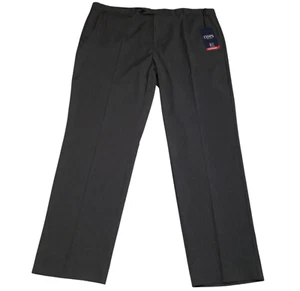 Chaps Performance Dress Pants Mens 42x32 Gray Stretch Houndstooth New MSRP $120 - Picture 1 of 14