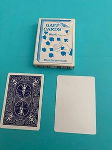 Magic Trick Gaff Blue Backed Bicycle Deck all Blank - Picture 1 of 2
