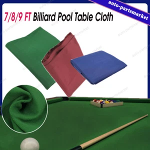AU Premium 7/8/9ft Pool Table Cloth Felt Snooker Billiard Tablecloth Accessories - Picture 1 of 20