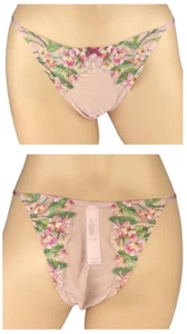 VICTORIA'S SECRET DREAM ANGELS FLORAL LILY EMBROIDERED BRAZILIAN PANTY S M L XL - Picture 1 of 3