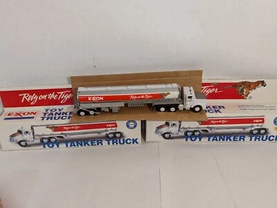 Exxon Collectors Series (petrolero, transportador de coche de carreras, entrega de gasolina) 4 piezas Foto 1 de 4