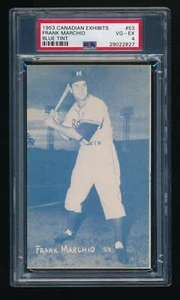 1953 Canadian Exhibits # 53 Frank Marchio Blue Tint PSA 4 - Picture 1 of 2