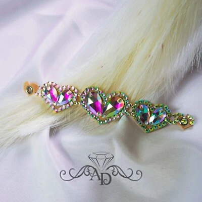 Pulsera de mano de diamantes de imitación, joyería de baile de salón, pulsera de baile de salón Foto 1 de 4