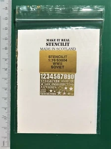 STENCILIT S3004 - WWII SOVIET MARKERS - 1/76 PHOTOETCHED - Imagen 1 de 1