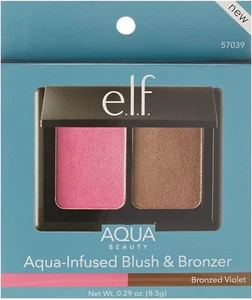 e.l.f. Aqua Beauty Aqua - Infused Blush & Bronzer With Mirror Vitamin E elf 🔥 - Picture 1 of 3